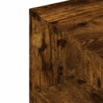 Meuble TV chêne fumé 102x34,5x43 cm bois d'ingénierie – Image 7