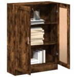 Bibliothèque chêne fumé 82,5x30,5x115 cm bois d'ingénierie – Image 2