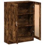 Bibliothèque chêne fumé 82,5x30,5x115 cm bois d'ingénierie – Image 3