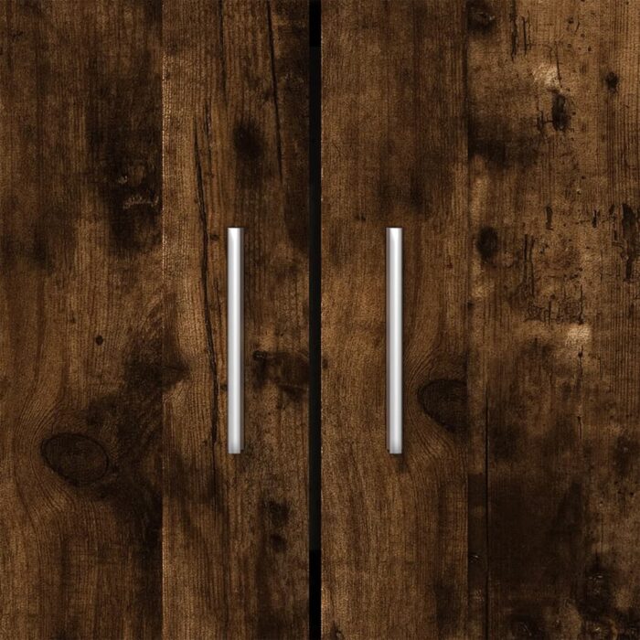 Bibliothèque chêne fumé 82,5x30,5x115 cm bois d'ingénierie – Image 7