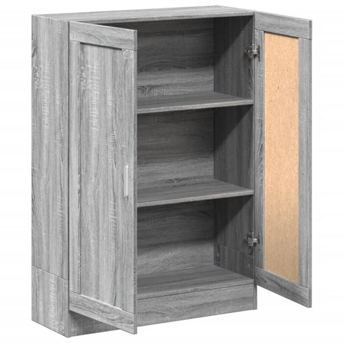 Bibliothèque sonoma gris 82,5x30,5x115 cm bois d'ingénierie – Image 3