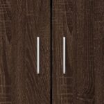 Bibliothèque chêne marron 82,5x30,5x115 cm bois d'ingénierie – Image 7