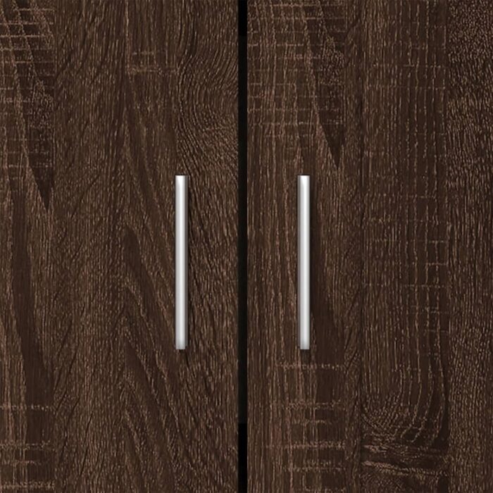 Bibliothèque chêne marron 82,5x30,5x115 cm bois d'ingénierie – Image 7