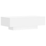 Table basse blanc 100x49,5x31 cm bois d'ingénierie – Image 4