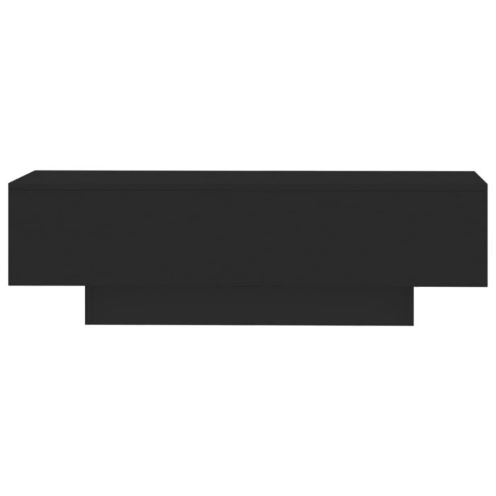 Table basse noir 100x49,5x31 cm bois d'ingénierie – Image 2