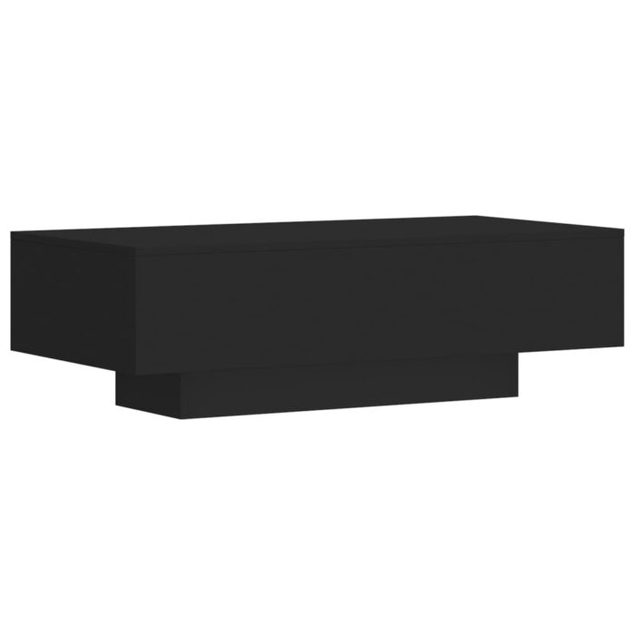 Table basse noir 100x49,5x31 cm bois d'ingénierie – Image 4