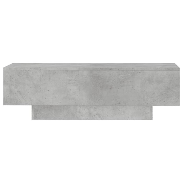 Table basse gris béton 100x49,5x31 cm bois d'ingénierie – Image 2