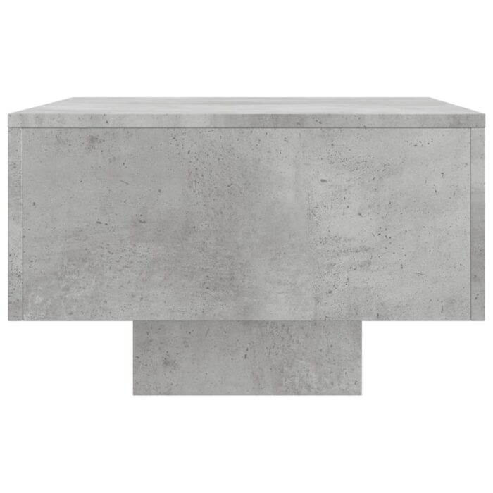 Table basse gris béton 100x49,5x31 cm bois d'ingénierie – Image 3