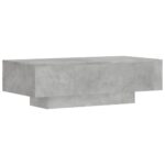 Table basse gris béton 100x49,5x31 cm bois d'ingénierie – Image 4