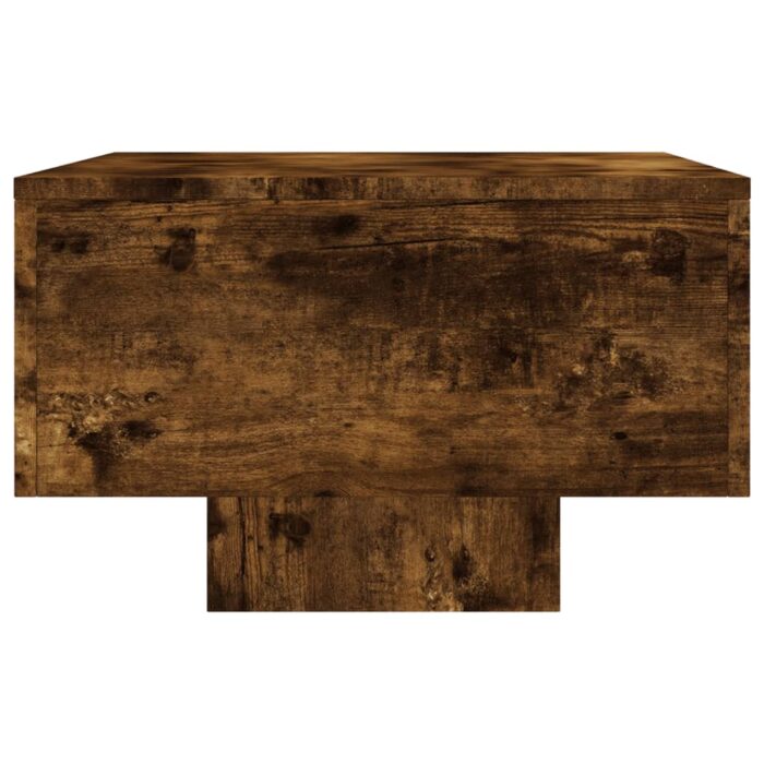 Table basse chêne fumé 100x49,5x31 cm bois d'ingénierie – Image 3