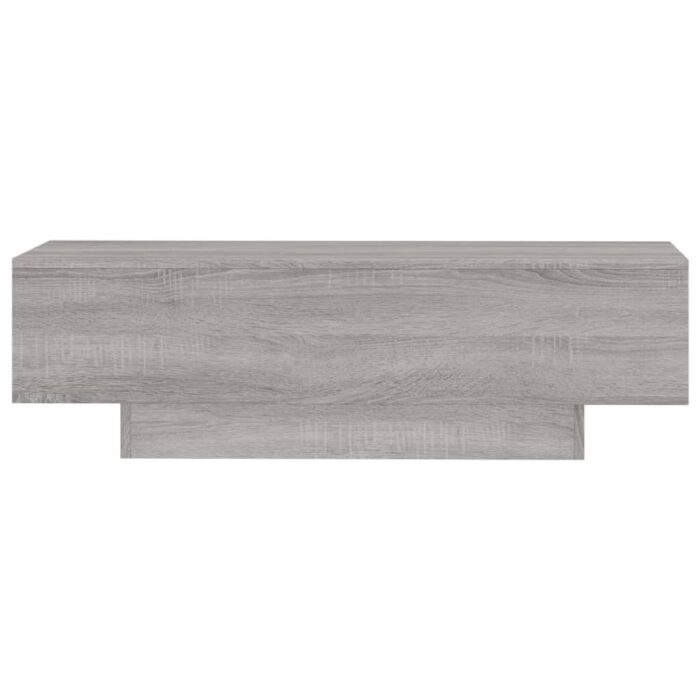 Table basse sonoma gris 100x49,5x31 cm bois d'ingénierie – Image 2