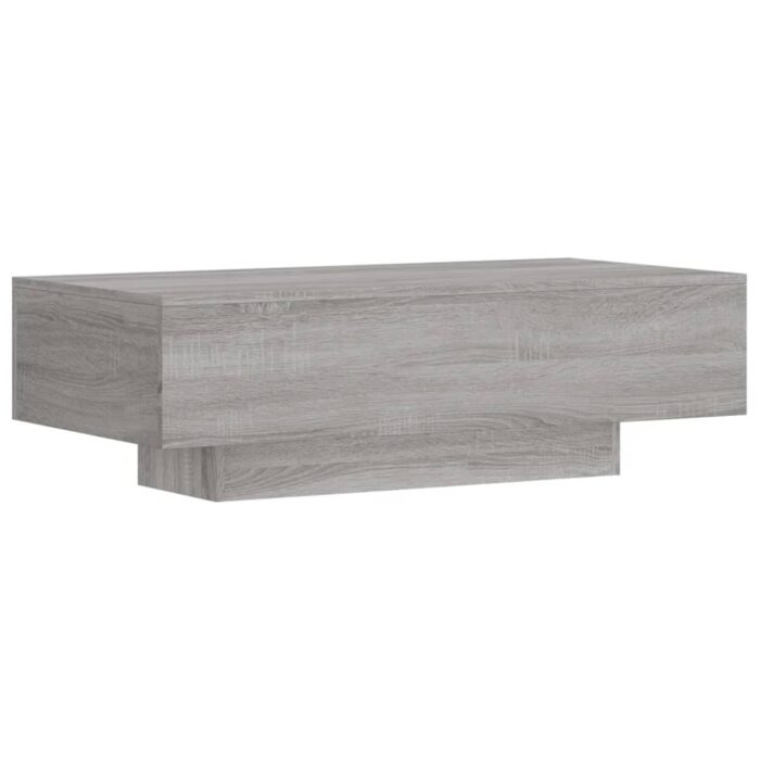 Table basse sonoma gris 100x49,5x31 cm bois d'ingénierie – Image 4