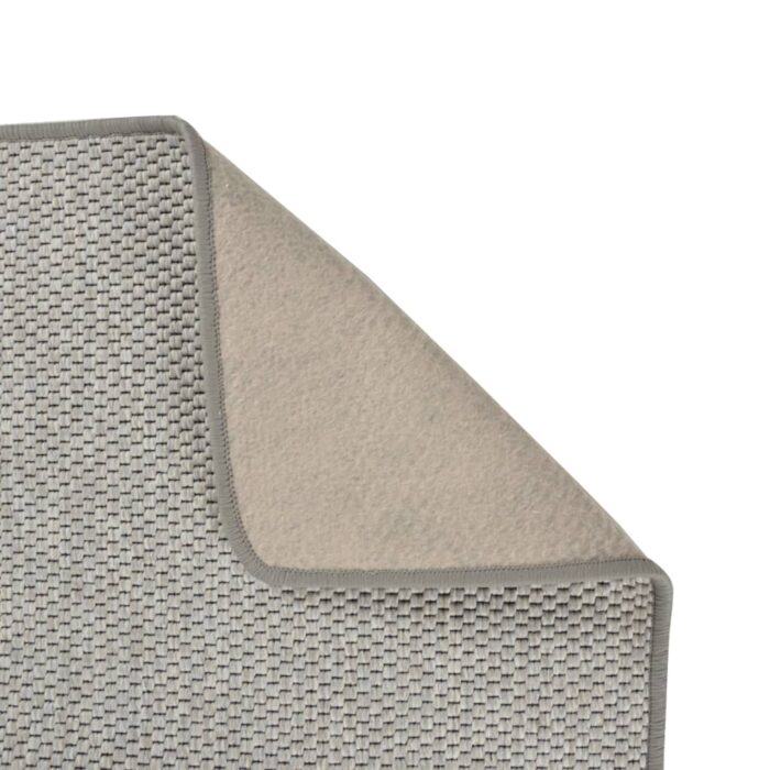 Tapis de couloir aspect sisal taupe 80x150 cm – Image 2