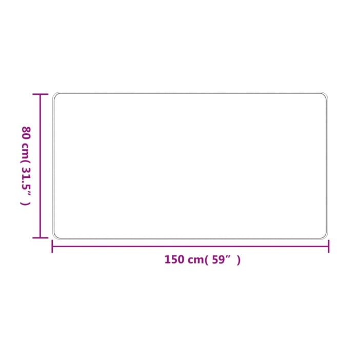 Tapis de couloir aspect sisal taupe 80x150 cm – Image 4