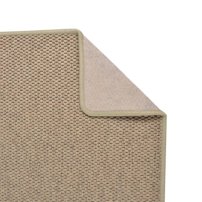 Tapis de couloir aspect sisal sable 80x300 cm – Image 2