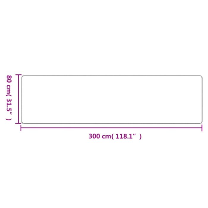 Tapis de couloir aspect sisal sable 80x300 cm – Image 4