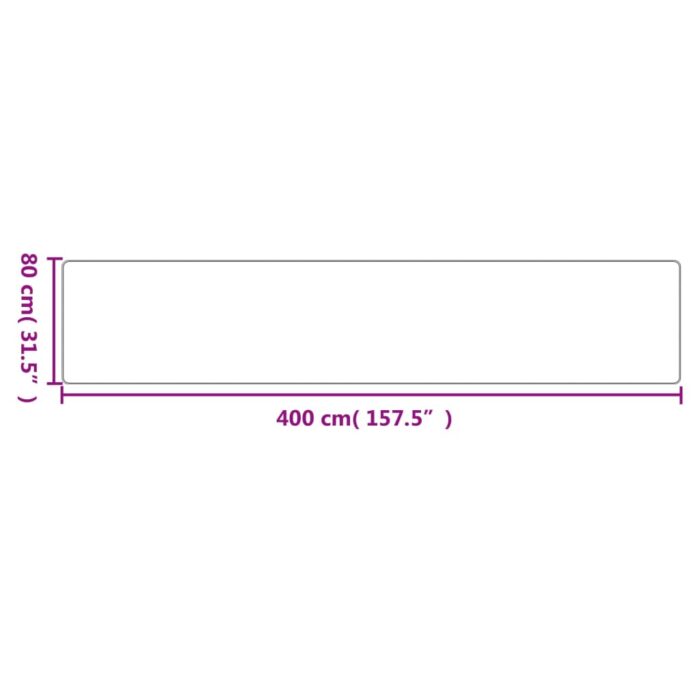Tapis de couloir aspect sisal sable 80x400 cm – Image 4