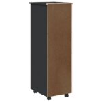Armoire roulante avec tiroirs MOSS gris bois de pin solide – Image 4