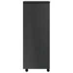 Armoire roulante avec tiroirs MOSS gris bois de pin solide – Image 3