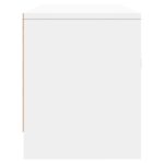 Meuble TV blanc 102x30x37,5 cm bois d'ingénierie – Image 5