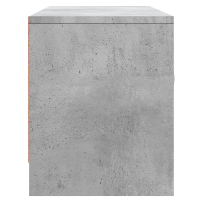 Meuble TV gris béton 102x30x37,5 cm bois d'ingénierie – Image 5