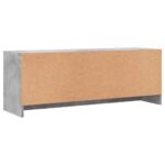 Meuble TV gris béton 102x30x37,5 cm bois d'ingénierie – Image 6