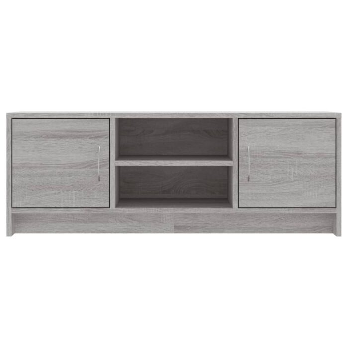 Meuble TV sonoma gris 102x30x37,5 cm bois d'ingénierie – Image 3
