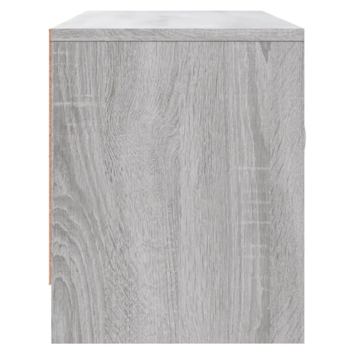 Meuble TV sonoma gris 102x30x37,5 cm bois d'ingénierie – Image 5