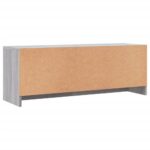 Meuble TV sonoma gris 102x30x37,5 cm bois d'ingénierie – Image 6