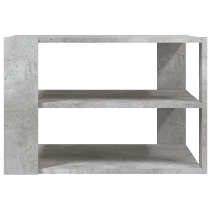 Table basse gris béton 59,5x59,5x40 cm bois d'ingénierie – Image 2