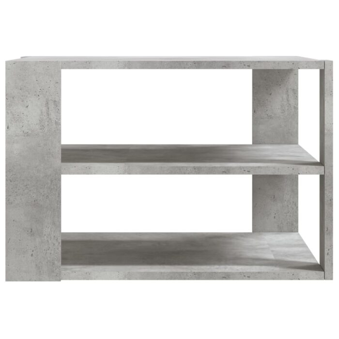 Table basse gris béton 59,5x59,5x40 cm bois d'ingénierie – Image 4