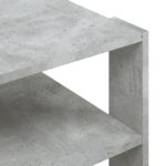Table basse gris béton 59,5x59,5x40 cm bois d'ingénierie – Image 5
