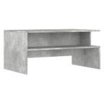 Table basse gris béton 90x55x42,5 cm bois d'ingénierie – Image 4