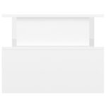 Table basse blanc brillant 90x55x42,5 cm bois d'ingénierie – Image 3