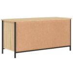 Meuble TV Chêne sonoma 100x40x50 cm Bois d'ingénierie – Image 6