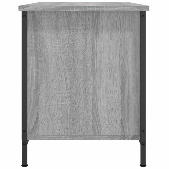 Meuble TV Sonoma gris 100x40x50 cm Bois d'ingénierie – Image 5