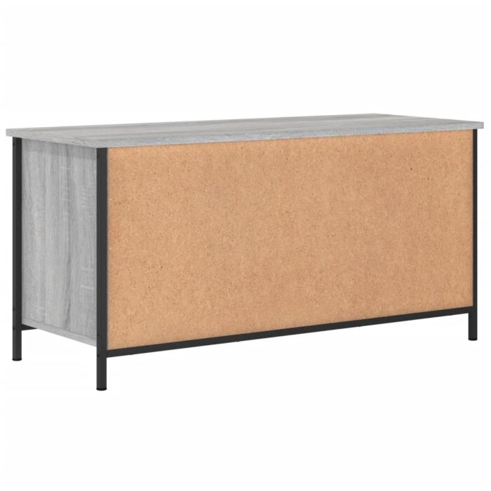 Meuble TV Sonoma gris 100x40x50 cm Bois d'ingénierie – Image 6