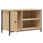 Meuble TV Chêne sonoma 80x40x50 cm Bois d'ingénierie – Image 3