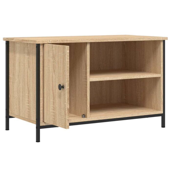Meuble TV Chêne sonoma 80x40x50 cm Bois d'ingénierie – Image 3