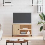 Meuble TV Chêne sonoma 80x40x50 cm Bois d'ingénierie