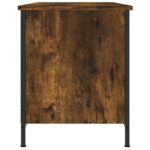 Meuble TV Chêne fumé 100x40x50 cm Bois d'ingénierie – Image 3