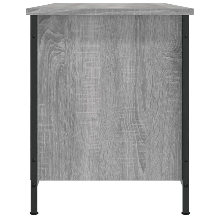 Meuble TV Sonoma gris 100x40x50 cm Bois d'ingénierie – Image 3