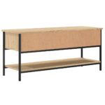 Meuble TV chêne sonoma 100x35x45 cm bois d'ingénierie – Image 4