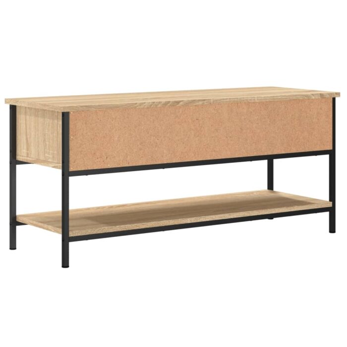 Meuble TV chêne sonoma 100x35x45 cm bois d'ingénierie – Image 4