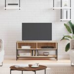 Meuble TV chêne sonoma 100x35x45 cm bois d'ingénierie