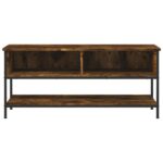 Meuble TV chêne fumé 100x35x45 cm bois d'ingénierie – Image 2