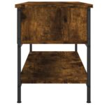 Meuble TV chêne fumé 100x35x45 cm bois d'ingénierie – Image 3