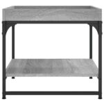 Table basse sonoma gris 49,5x49,5x45 cm bois d'ingénierie – Image 3