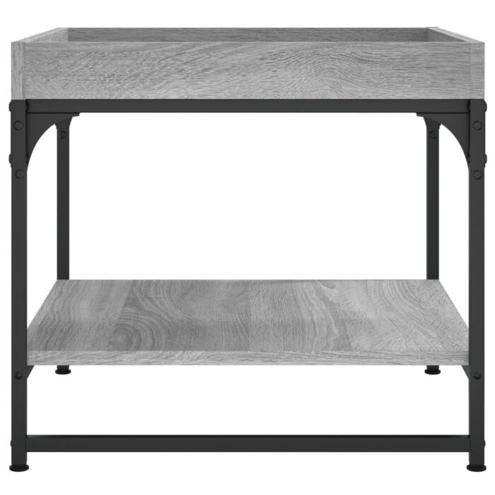 Table basse sonoma gris 49,5x49,5x45 cm bois d'ingénierie – Image 3