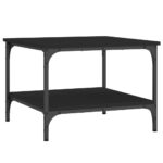 Table basse Noir 55x55x40 cm bois d'ingénierie – Image 3